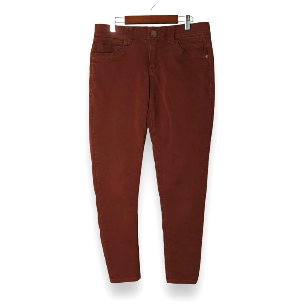 Democracy "Ab" Technology Burnt Red Skinny Jeans Size 6
